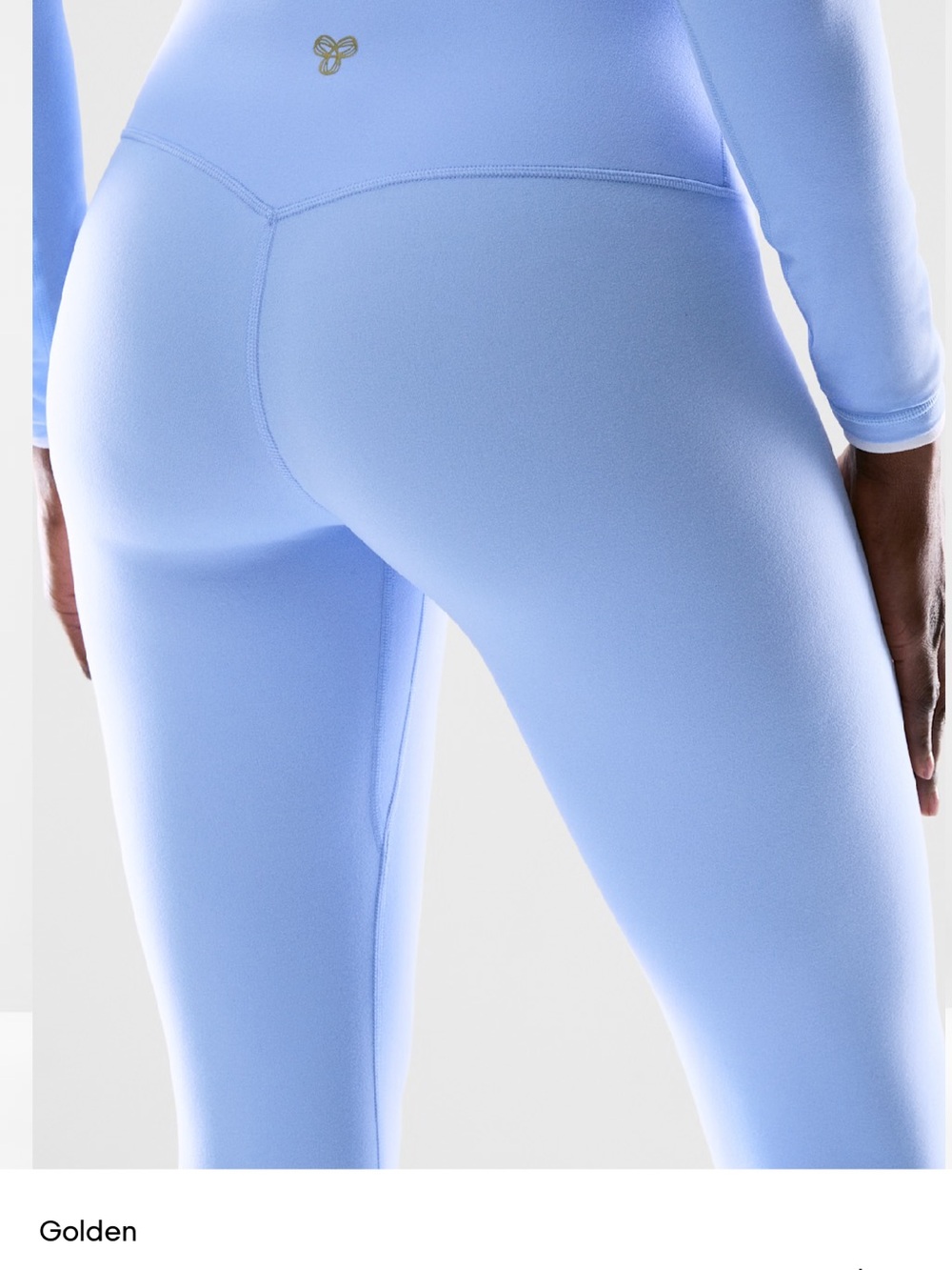 Aritzia Butter High-Rise Leggings in Light “Dayflower” Blue - Picture 4 of 5